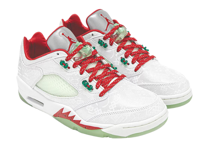 Air Jordan 5 Retro Low CLOT White Silk 20th Anniversary